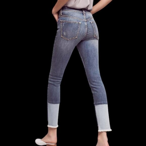 Pilcro and the Letterpress Denim - Pilcro and the Letterpress Anthropologie Script High High-Low Skinny Jeans - 25